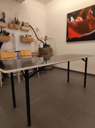 2 Original 50er/60er Esstische mit Resopalplatte