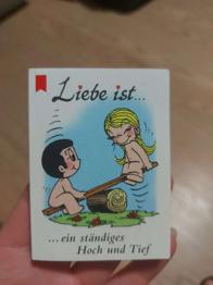 Liebe ist... ... ein ständiges Hoch und Tief Büchlein zu verschenken