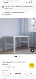 Ikea Kinderschreibtisch Pahl mit Aufsatz- rosa