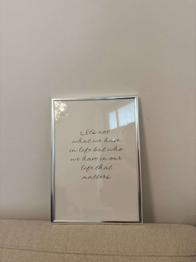 Desenio Poster inkl. Rahmen silber