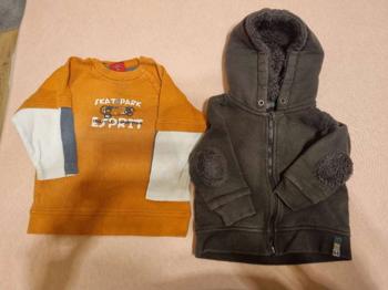 Pullover + Weste Größe 74