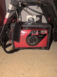 Konica Foto Kamera mit Hubschrauber gestell