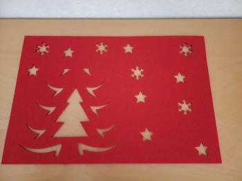 Dekounterlage aus Filz 45x30