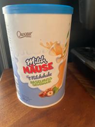 Choceur Hofer Milch Mäuse Milkshake Haselnuss Geschmack