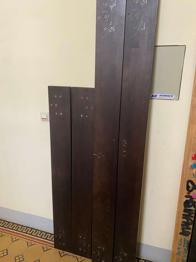 Bett / Bettgestell / Dunkelbraun