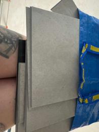 Vinyl Boden platten Verschnitt zu verschenken