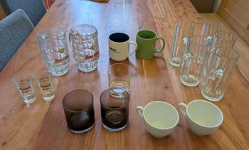 Gläser, Tassen, Bierkrüge zu verschenken