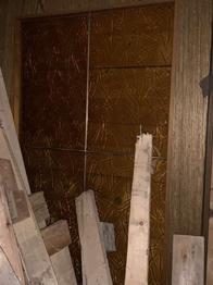 Sperrholz plus Glas Tür