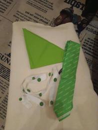 Kochhalstuch, Krawatte für Service, Knopfleiste für Kochjacke