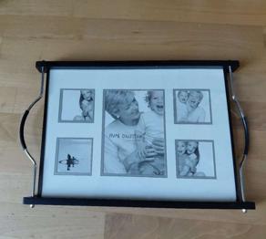 Bilderrahmen als Tablett