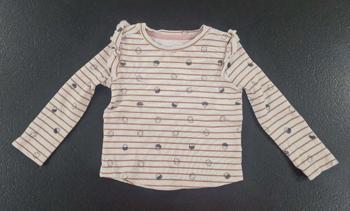 Gr. 86 C&A Langarmshirt mit Eicheln und Blätter