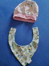 Babauba Dreieckstuch und Beanie Gr. 86