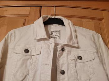 weiße Jeansjacke, Gr. 40/42