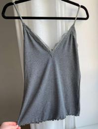 Pyjama Oberteil, Grau, Große 42/ M, 40/ M