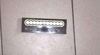 Kunststoff Hakenleiste 4-fach, braun, zum kleben oder schrauben