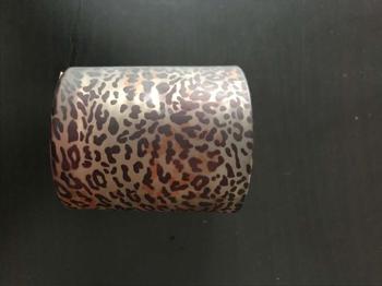 Deko Windlicht / Kerzenglas Leopardfarben