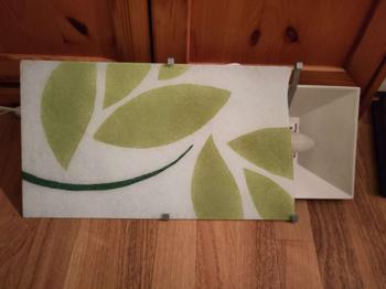 Funktionstüchtige Lampe mit kaputter auswechselbarer Glasscheibe