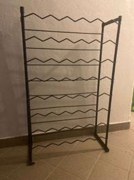 Weinregal Flaschenregal schwarz Metall