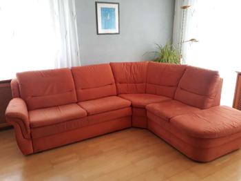 Ecksofa/ L-Garnitur mit Bettfunktion