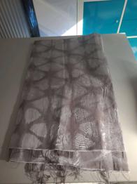 Stoff Grau/ silber 3x6m