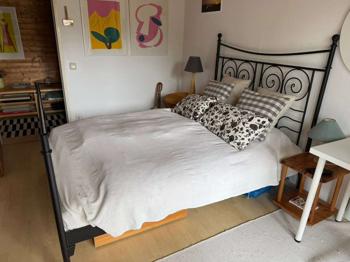 Ikea Stahlbett Noresund 140x200 inkl. Matratze Lattenrost