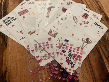 Sticker für Gästebuch Hochzeit