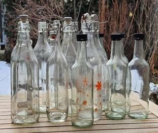 10 Flaschen mit Bügelverschluss