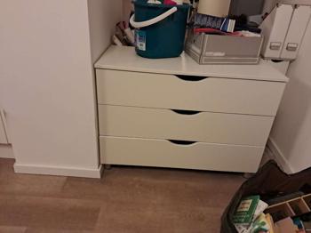 Kommode weiß mit 3 Laden