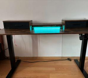 (reserviert) Höhenverstellbarer Schreibtisch elektrisch, 140 x 60 x (72-120) cm