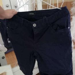 Dunkelblaue Kurze Hose aus Baumwolle