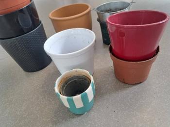 Blumentöpfe zu verschenken