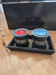 Kerzendeko mit Elephantenschnörkel