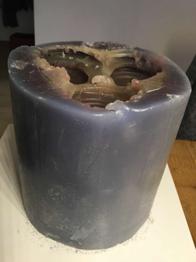 Große Dreidocht Kerze zu verschenken