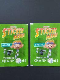 2 Packungen. SPAR Sticker Tierische Champions ungeöffnet