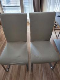 6 Stück Schwingsessel cremefarben GRATIS