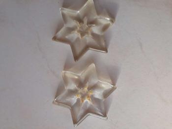 2 Kerzenhalter aus Glas