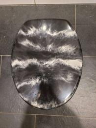 Klobrille mit Deckel