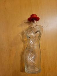Glasflasche Frauenkörper