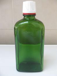 Glasflasche 200ml grün