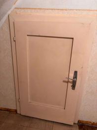 Dachboden Innentür Metall 60er Jahre