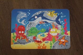 Kinderpuzzle aus Plastik 12 Teile