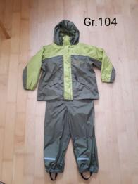Matschhose und Jacke grün Gr.104