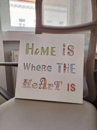 Wanddeko Schild/ Bild mit Spruch