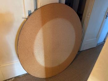 Runde Pressspan Platte 126 cm Dm.