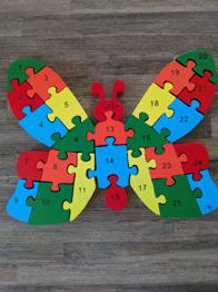Holzpuzzle Schmetterling