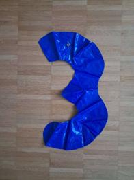 Aufblasbare Zahl 3 blau