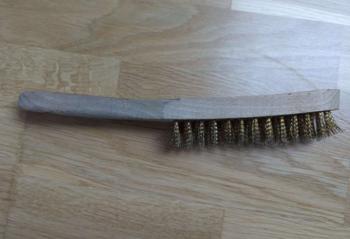 LUX Drahtbürste Messing 4-reihig