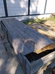 8x gemerkt, bitte abholen! Große Holzkiste, und Bretter, basteln, heizen, bauen, ...