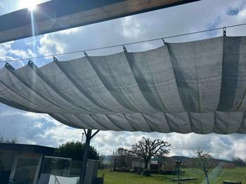 Sonnensegel 5700mmx4000mm mit Seilzug