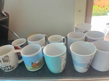 Gläser und Häferl zu verschenken, sauber